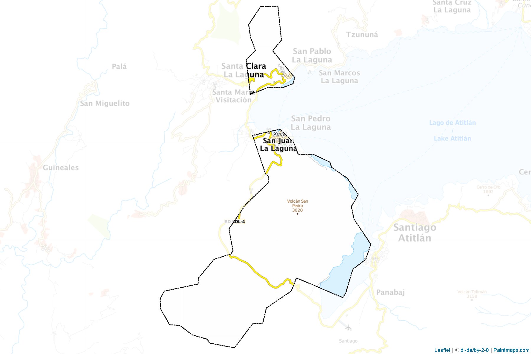 Muestras de recorte de mapas San Pedro La Laguna (Sololá)-1