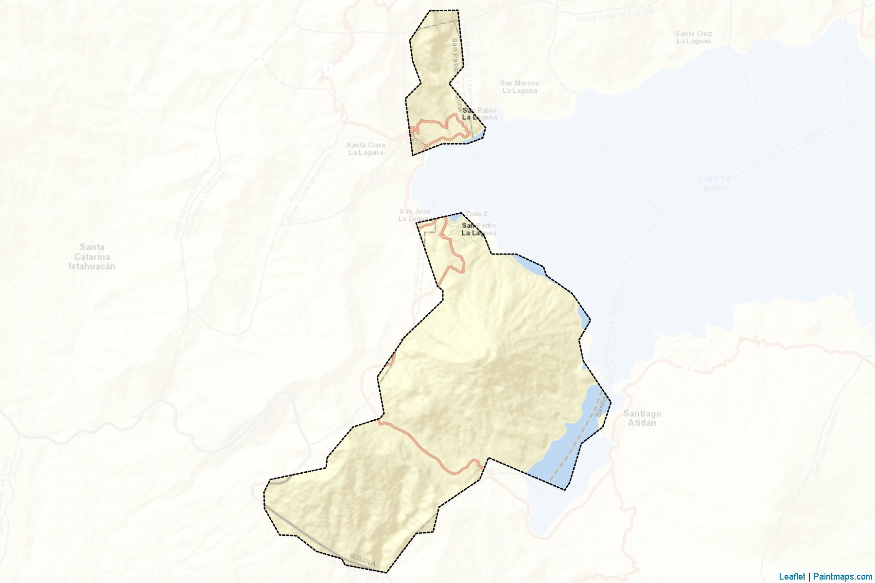 Muestras de recorte de mapas San Pedro La Laguna (Sololá)-2