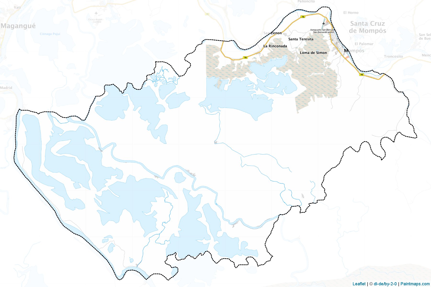 Muestras de recorte de mapas Mompós (Bolívar)-1