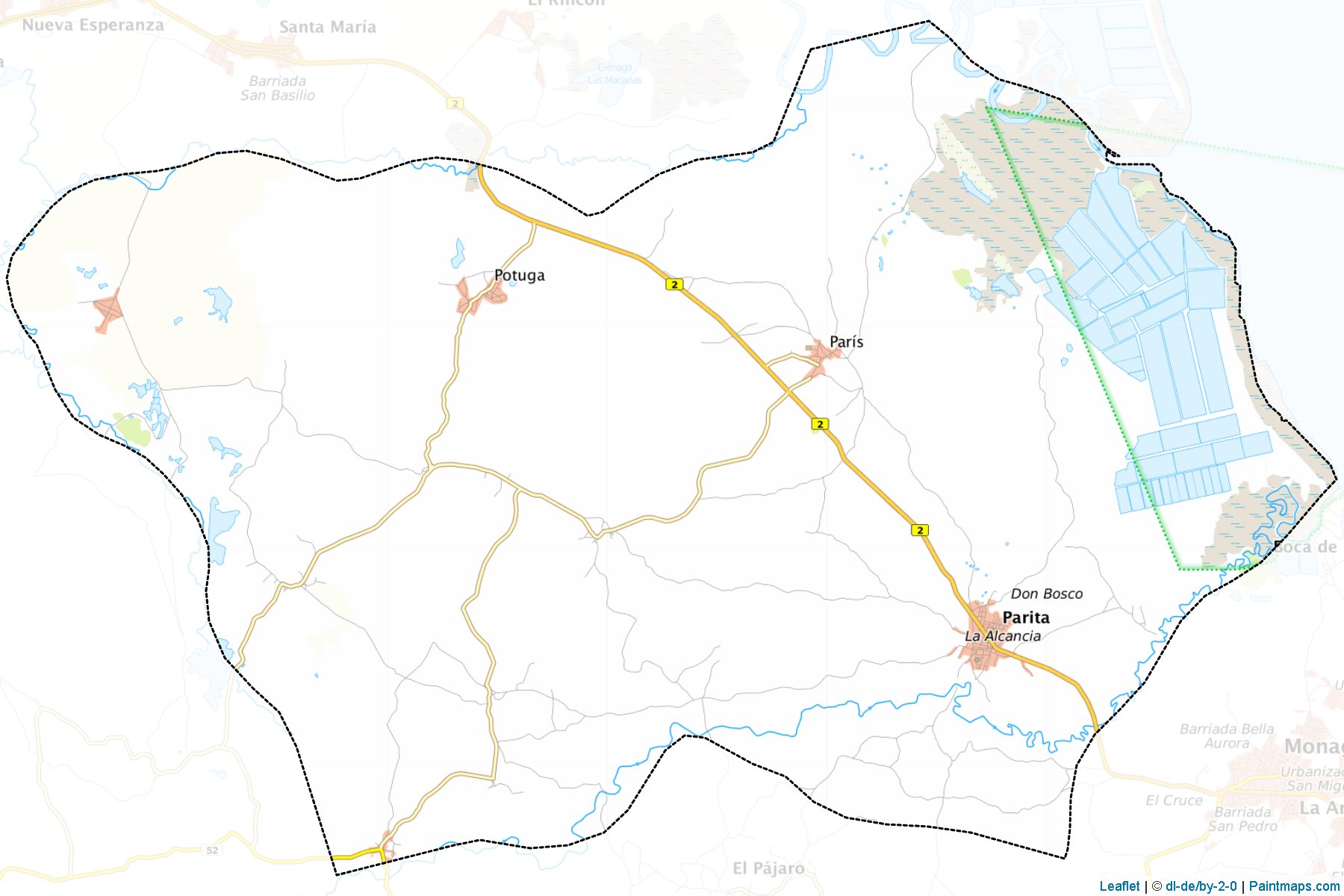 Muestras de recorte de mapas Parita (Herrera)-1