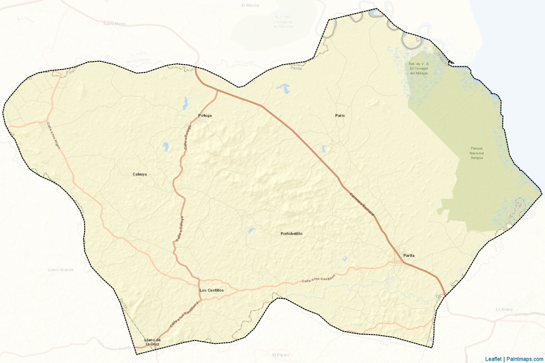 Muestras de recorte de mapas Parita (Herrera)-2