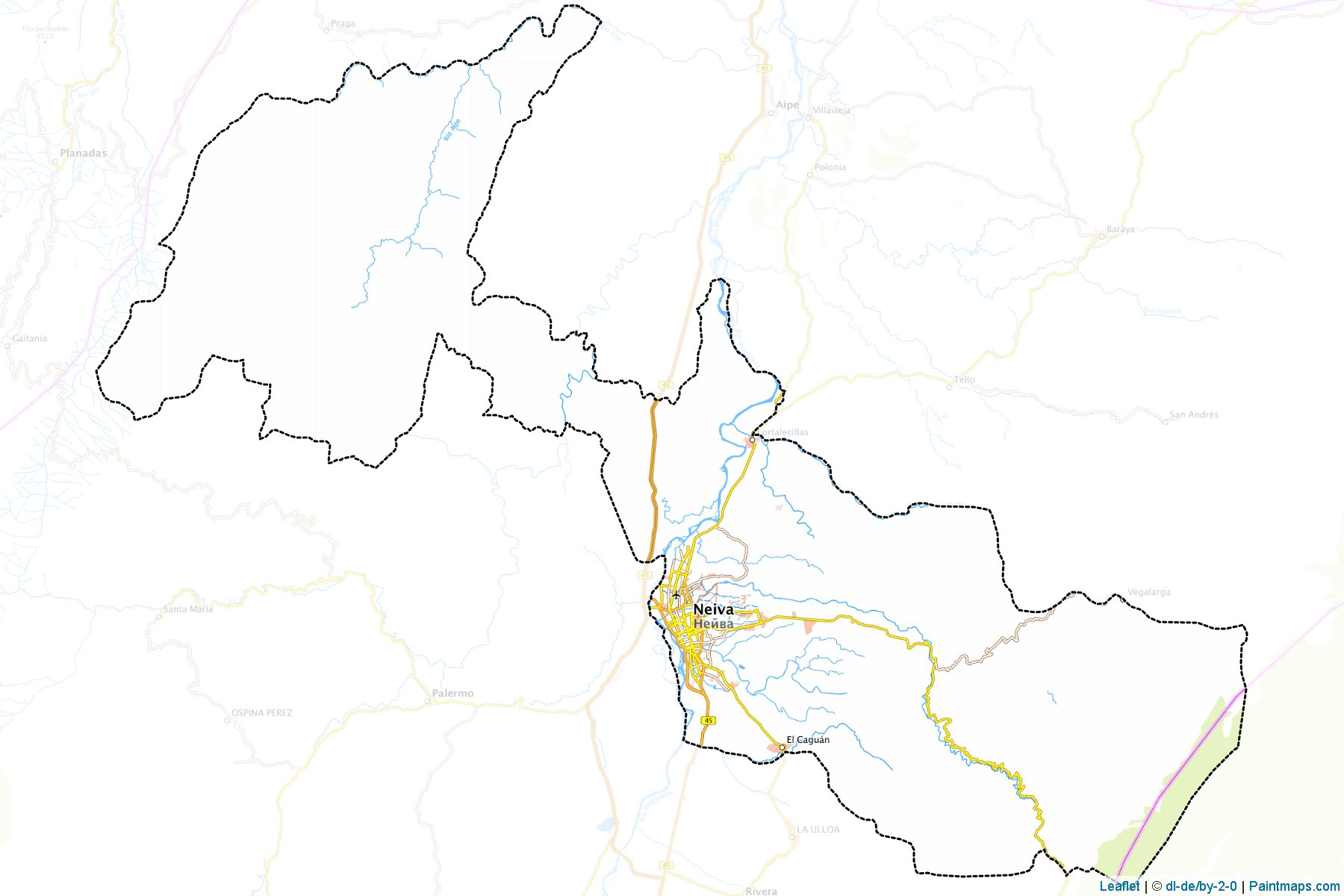 Neiva (Huila) Map Cropping Samples-1