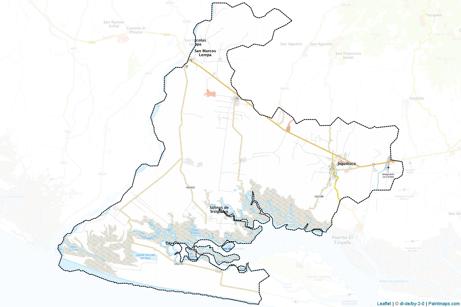 Jiquilisco (Usulután) Map Cropping Samples-1