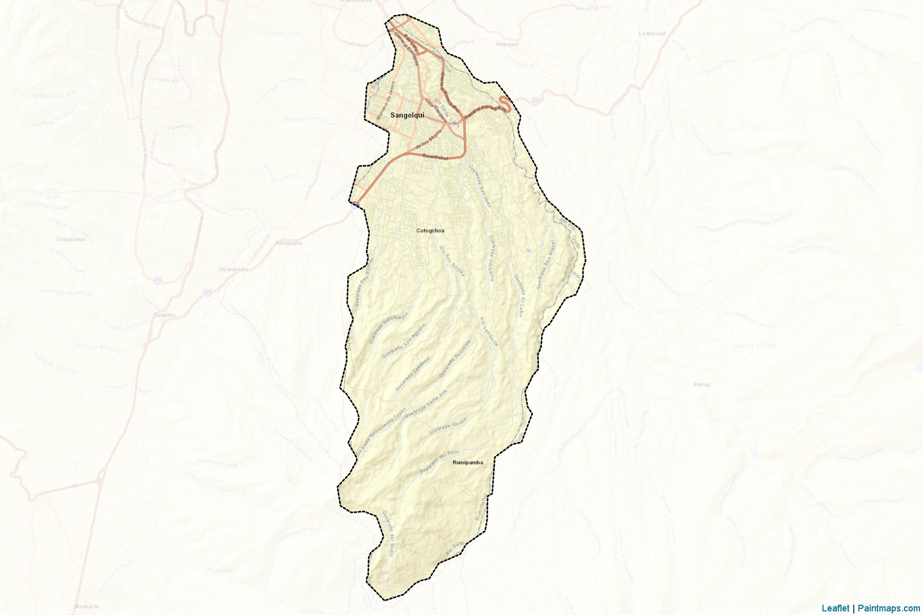 Muestras de recorte de mapas Rumiñahui (Pichincha)-2