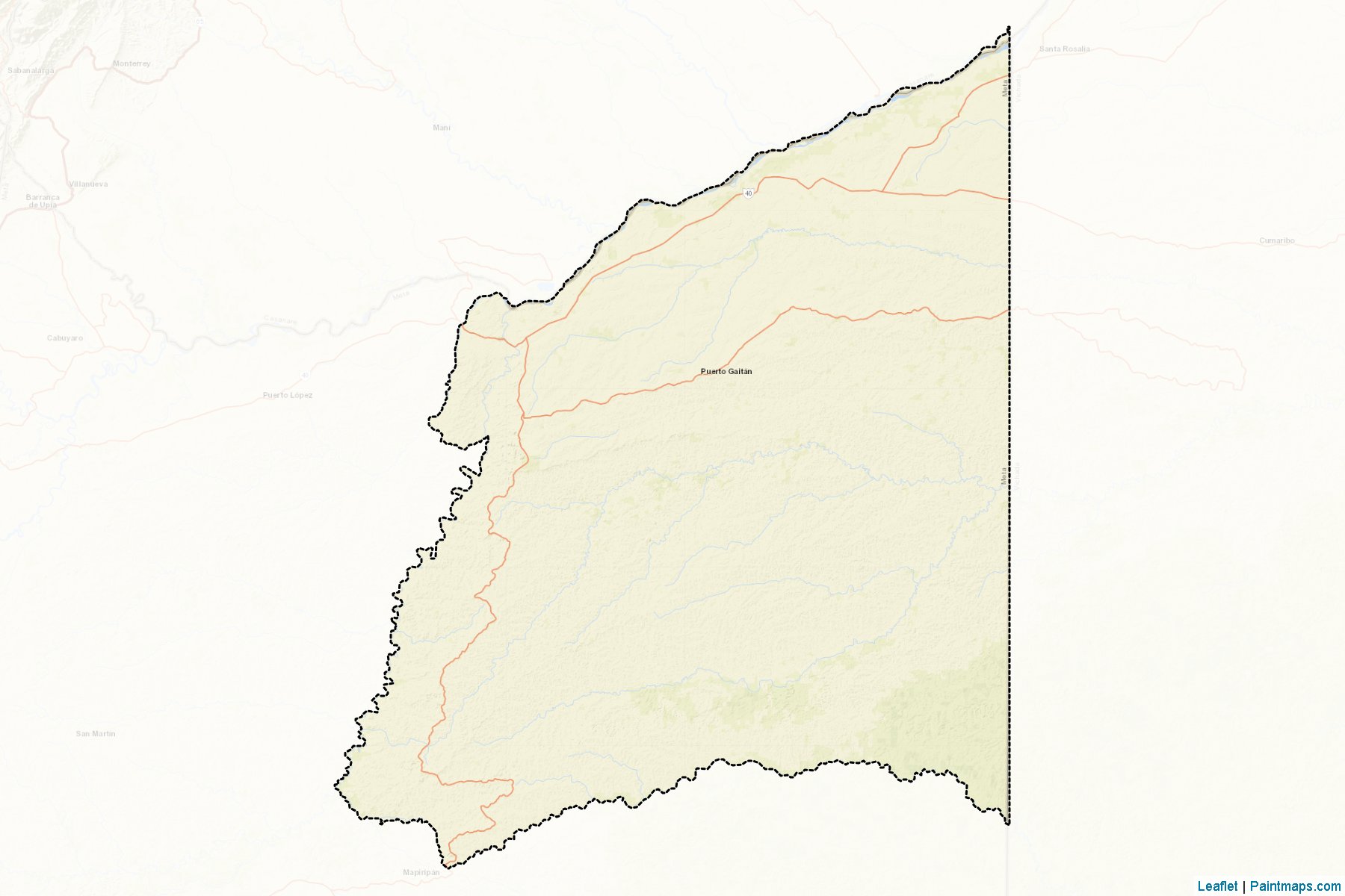 Muestras de recorte de mapas Puerto Gaitán (Meta)-2