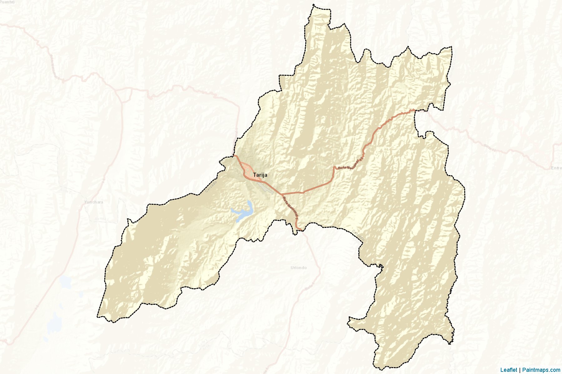 Muestras de recorte de mapas Cercado (Tarija)-2