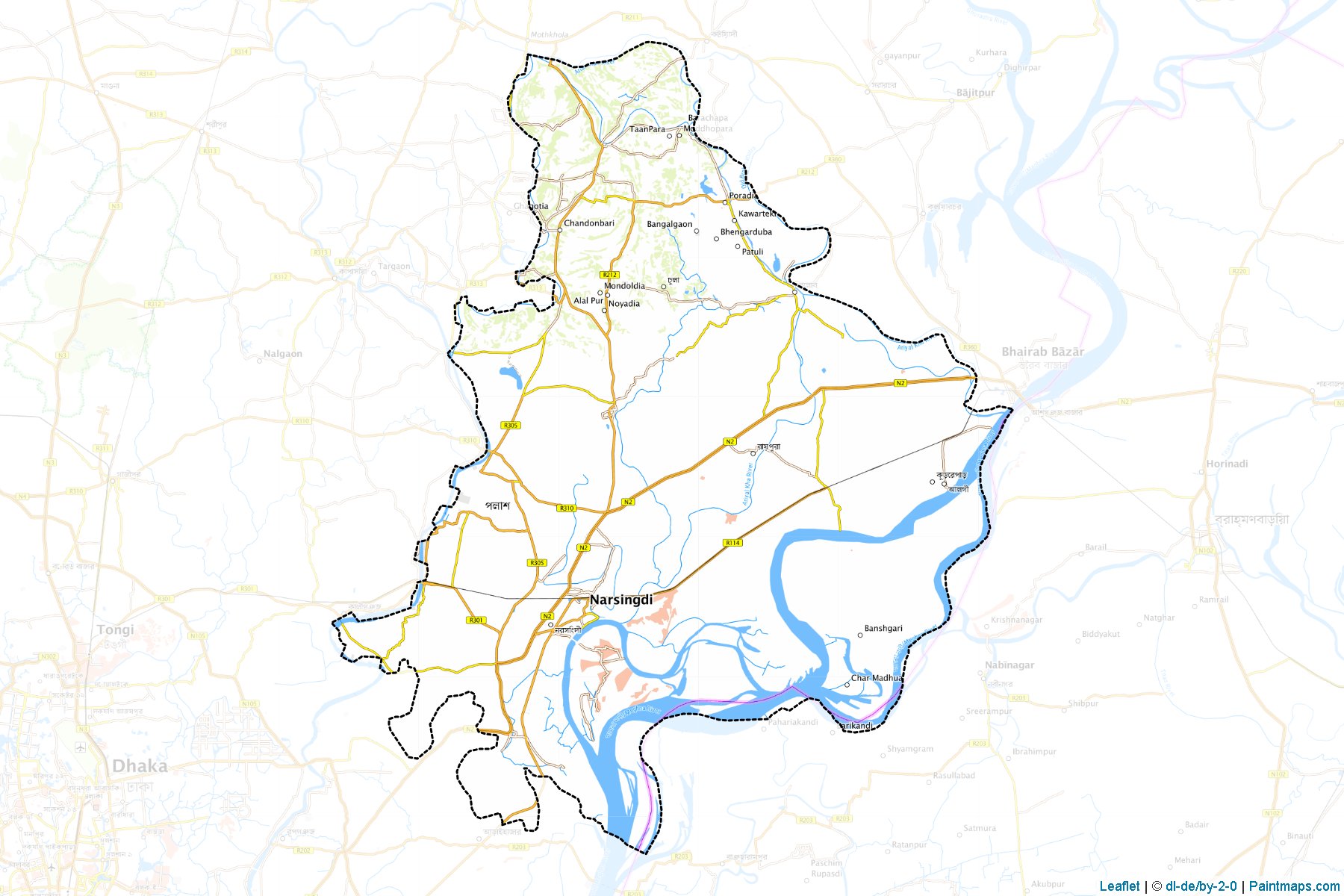 Narsingdi (Dhaka) Map Cropping Samples-1