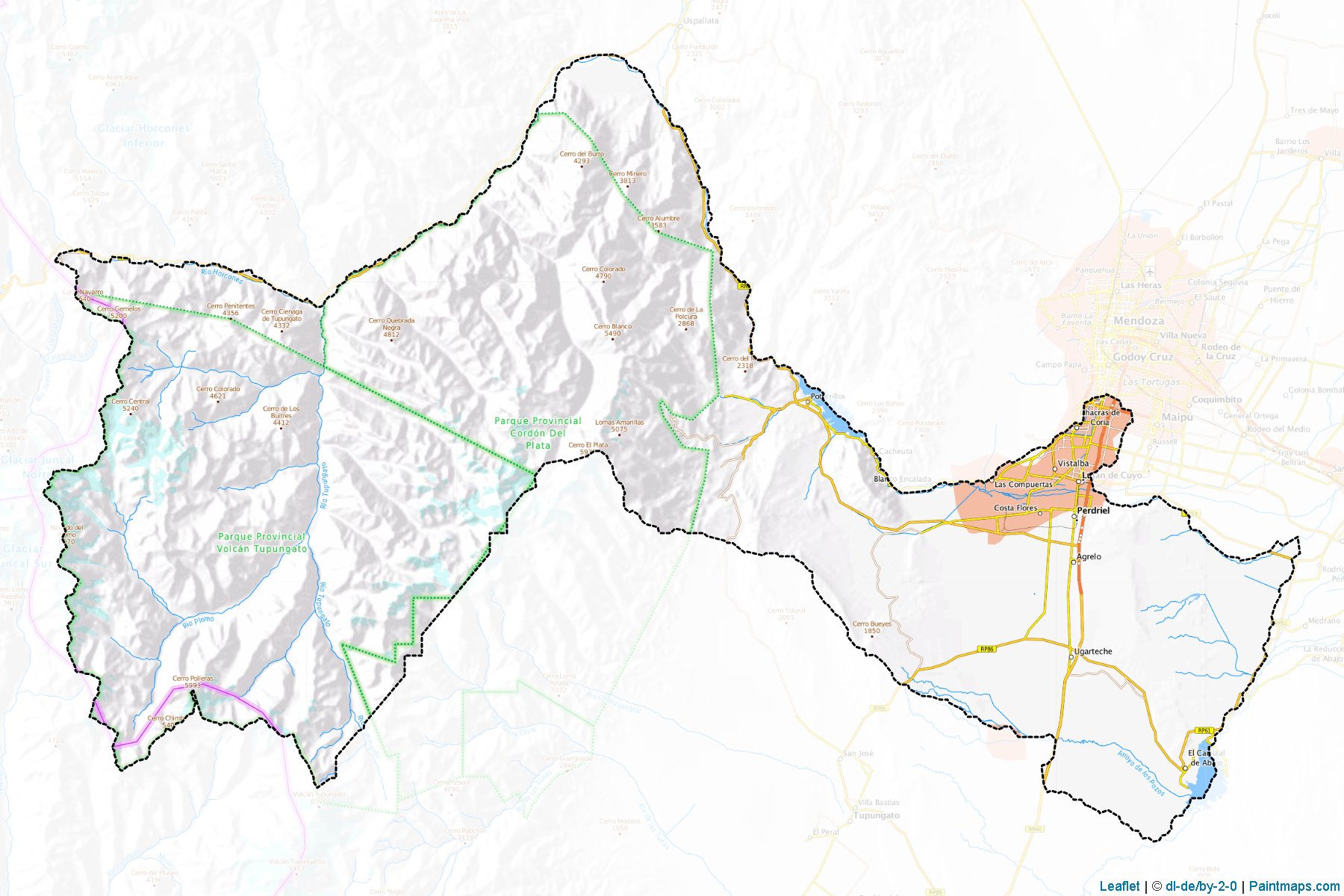 Muestras de recorte de mapas Lujan De Cuyo (Mendoza)-1