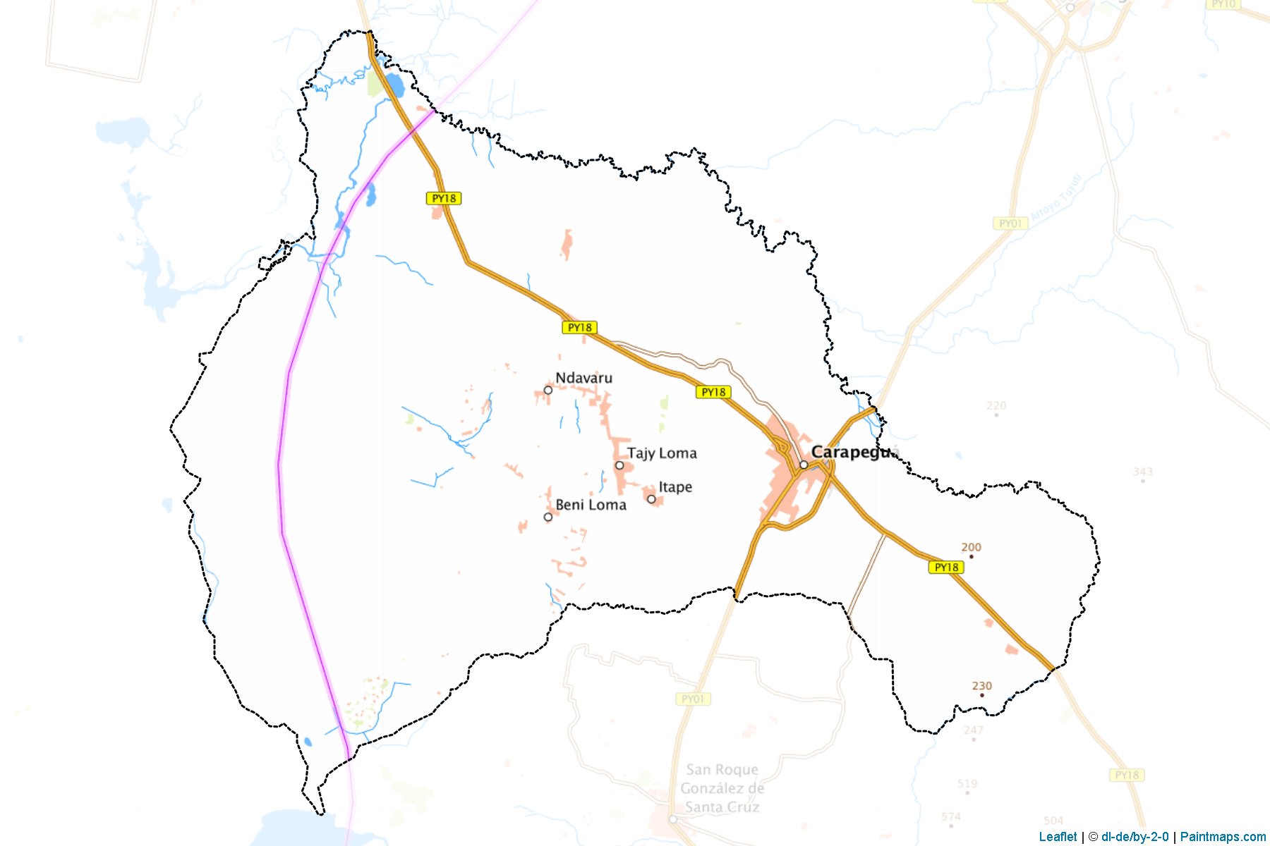 Muestras de recorte de mapas Carapegua (Paraguarí)-1