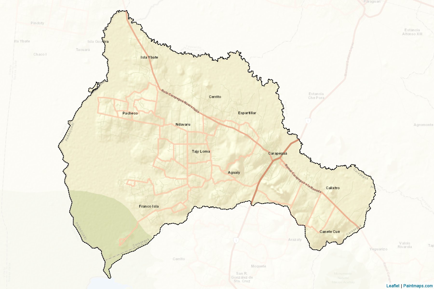 Muestras de recorte de mapas Carapegua (Paraguarí)-2