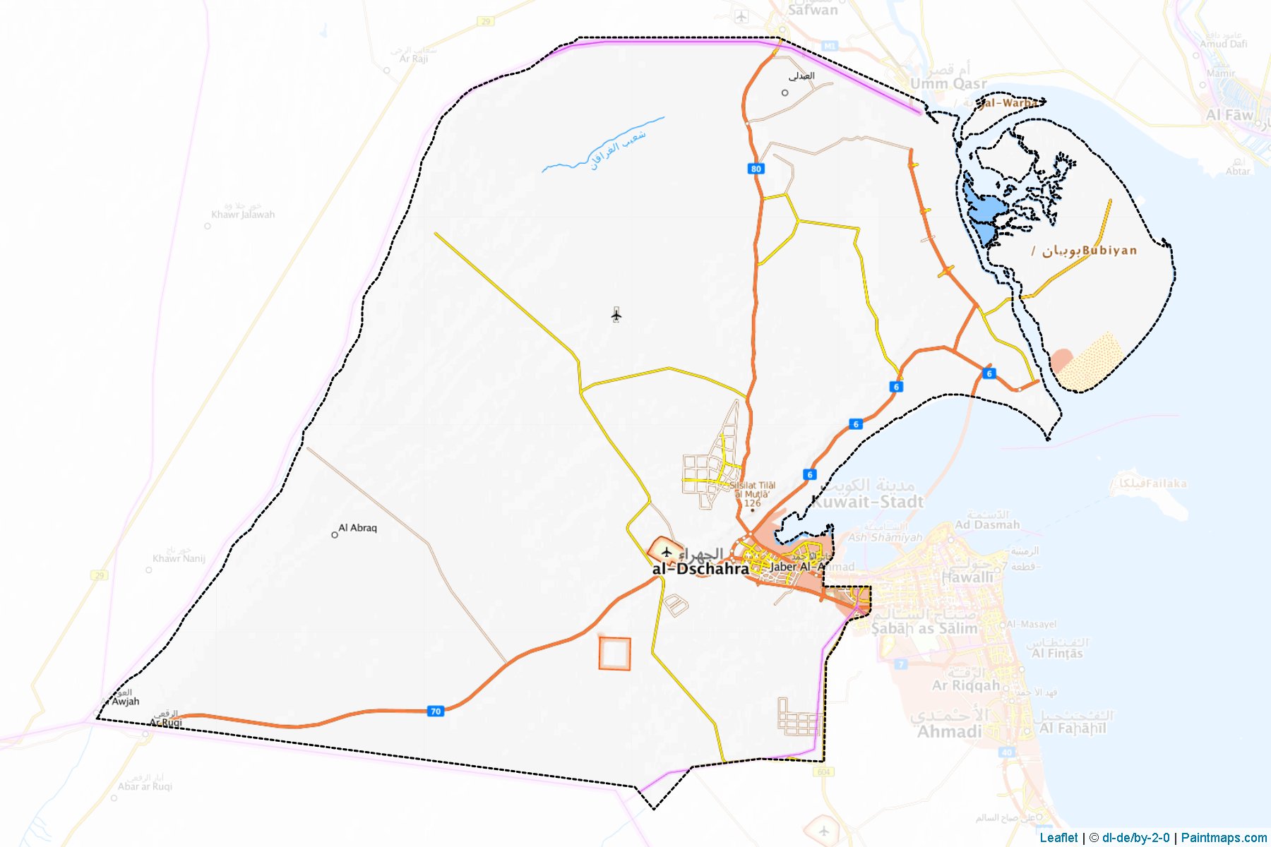 Al Jahrah (Al Jahrah) Map Cropping Samples-1