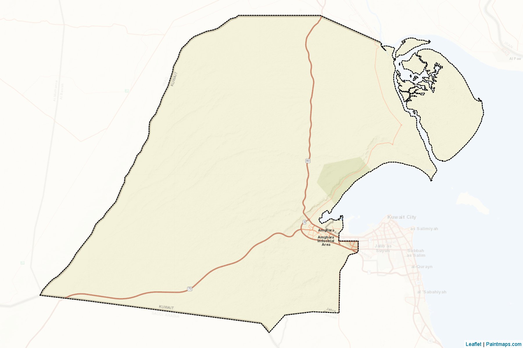 Al Jahrah (Al Jahrah) Map Cropping Samples-2