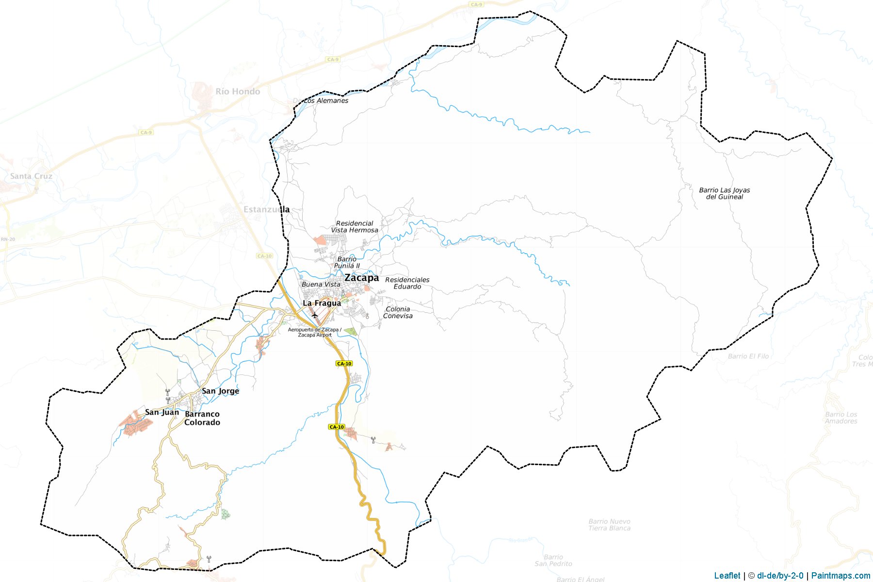 Muestras de recorte de mapas Zacapa (Zacapa)-1