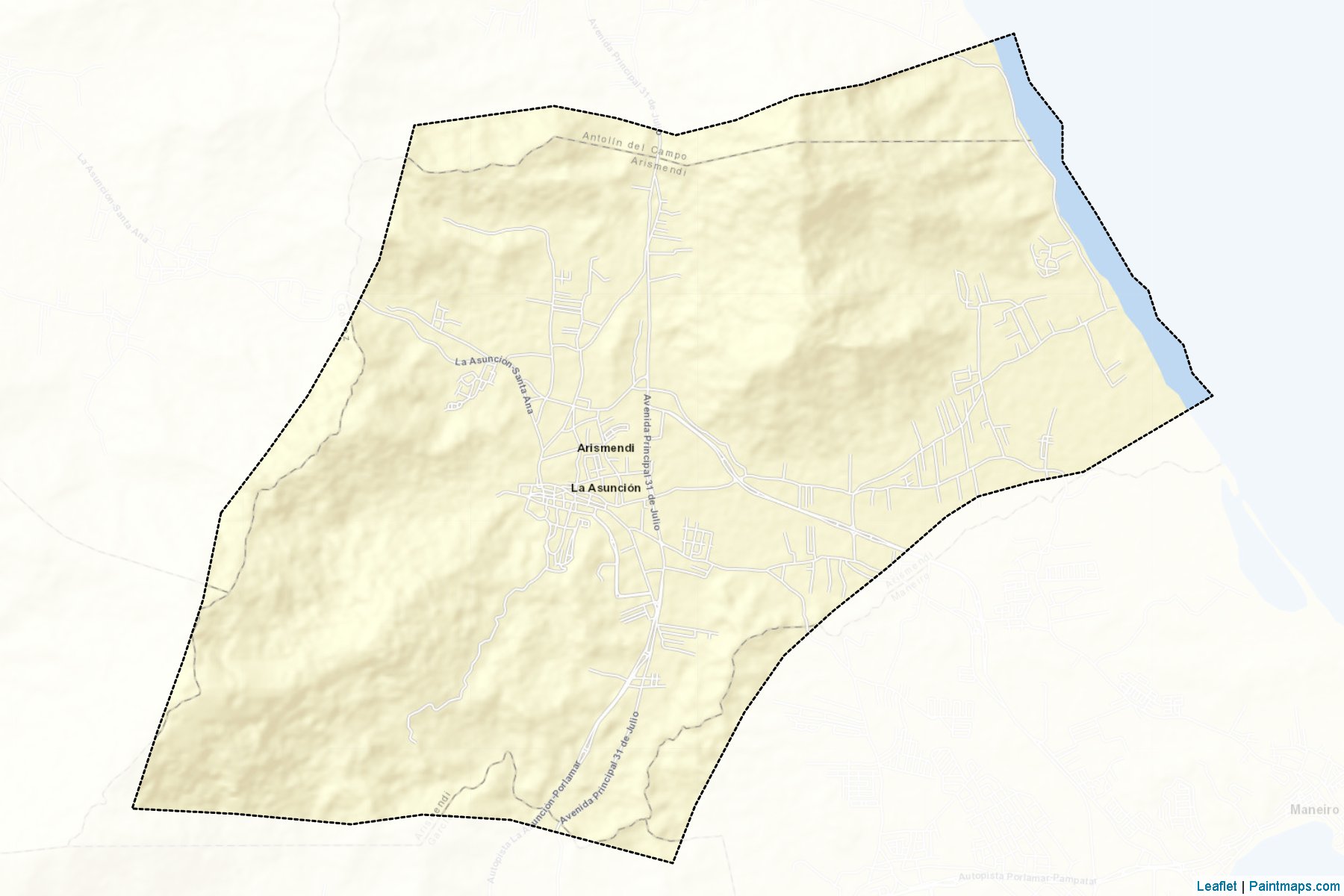 Arismendi (Nueva Esparta) Haritası Örnekleri-2