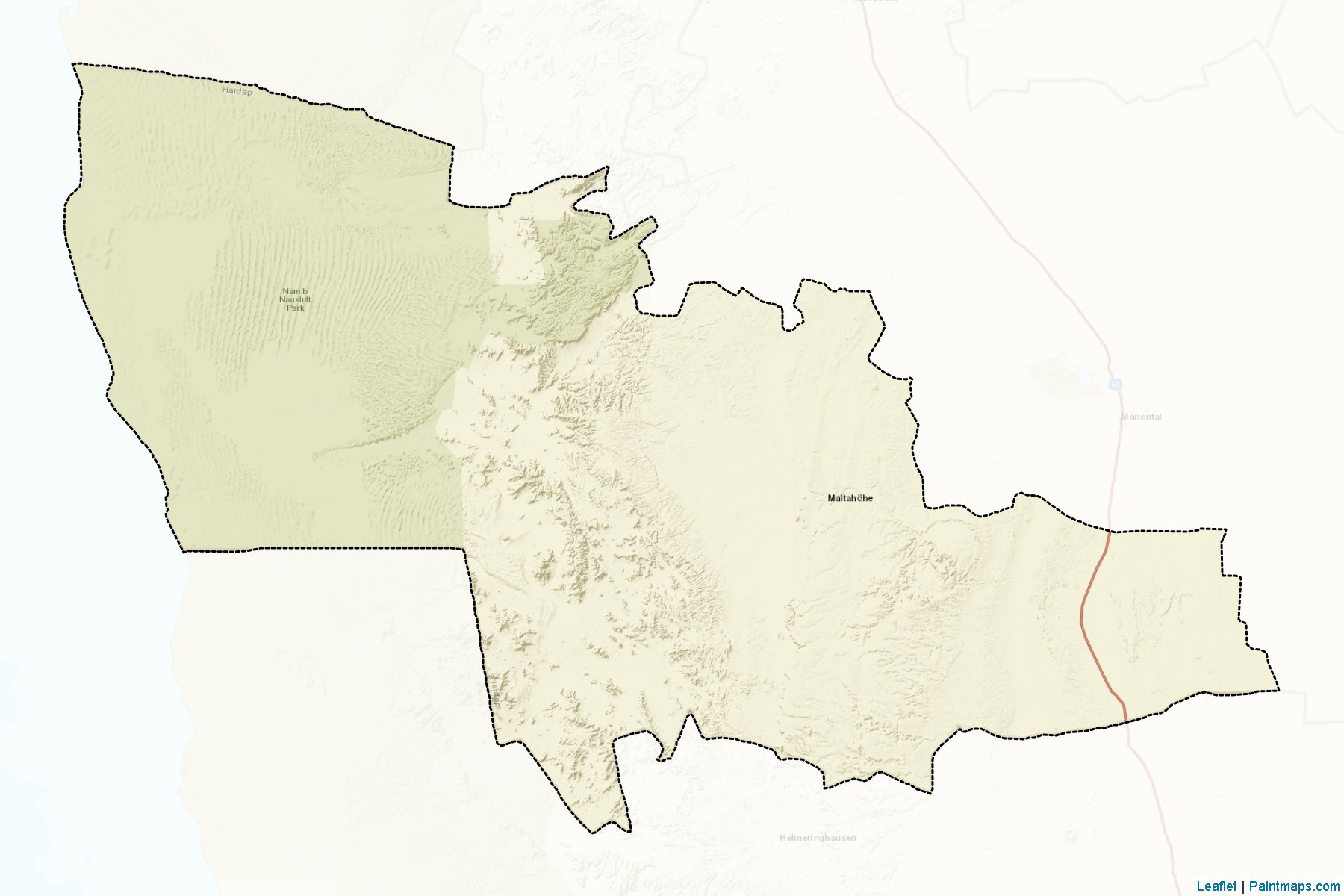 Muestras de recorte de mapas Gibeon (Hardap)-2