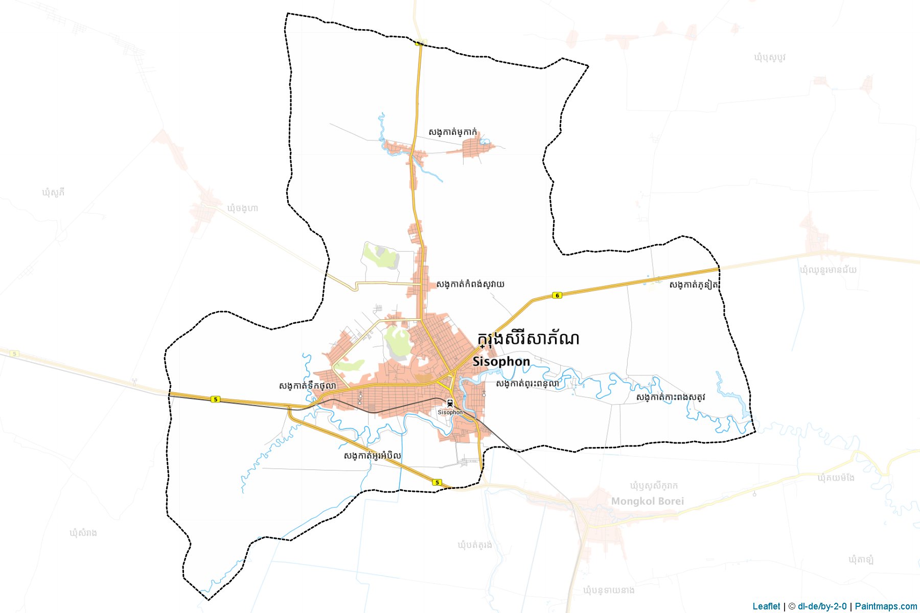 Serei Saophoan (Banteay Mean Cheay) Map Cropping Samples-1