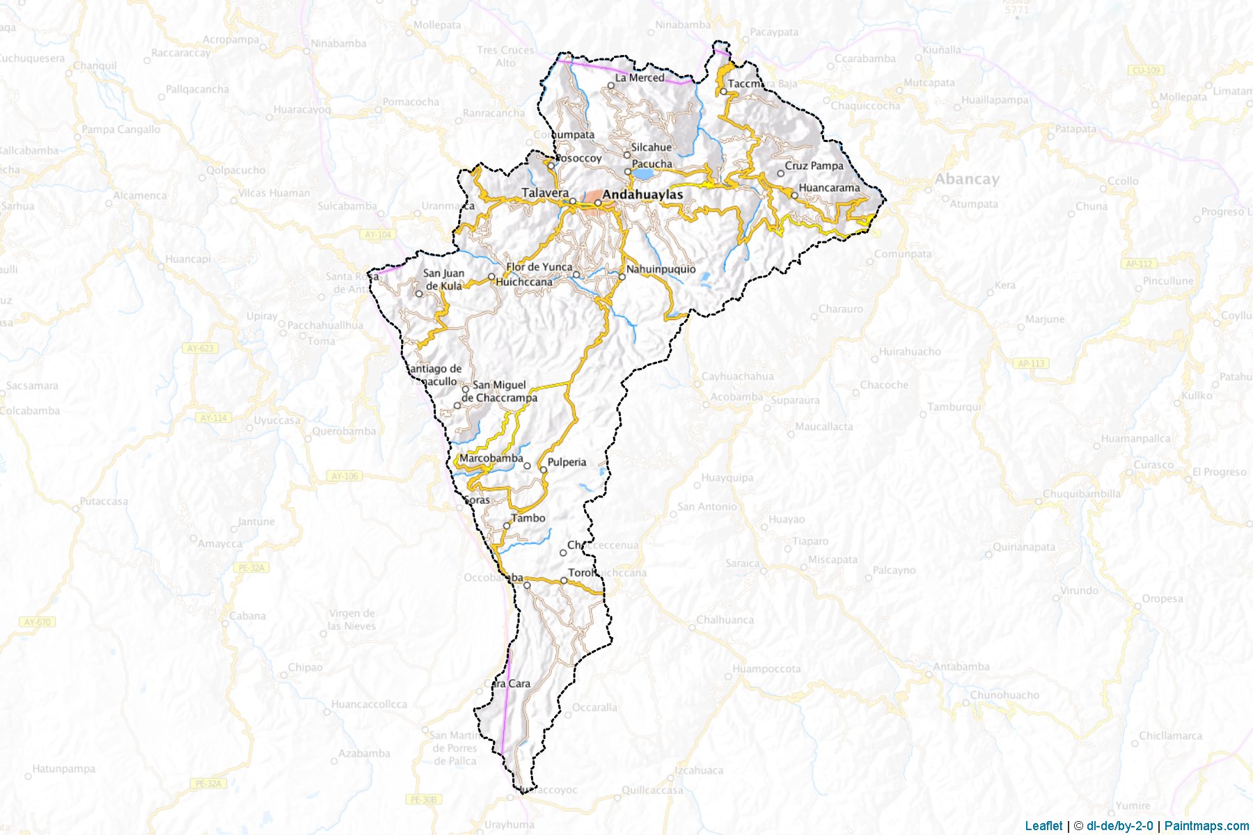 Muestras de recorte de mapas Andahuaylas (Apurimac)-1