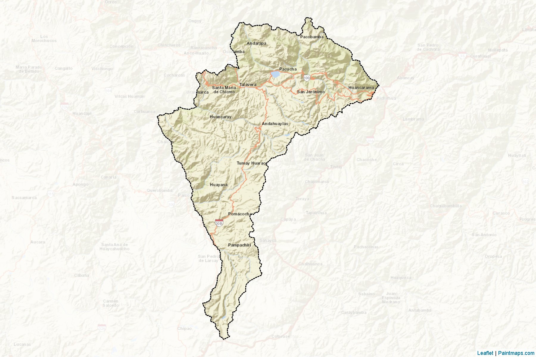 Muestras de recorte de mapas Andahuaylas (Apurimac)-2