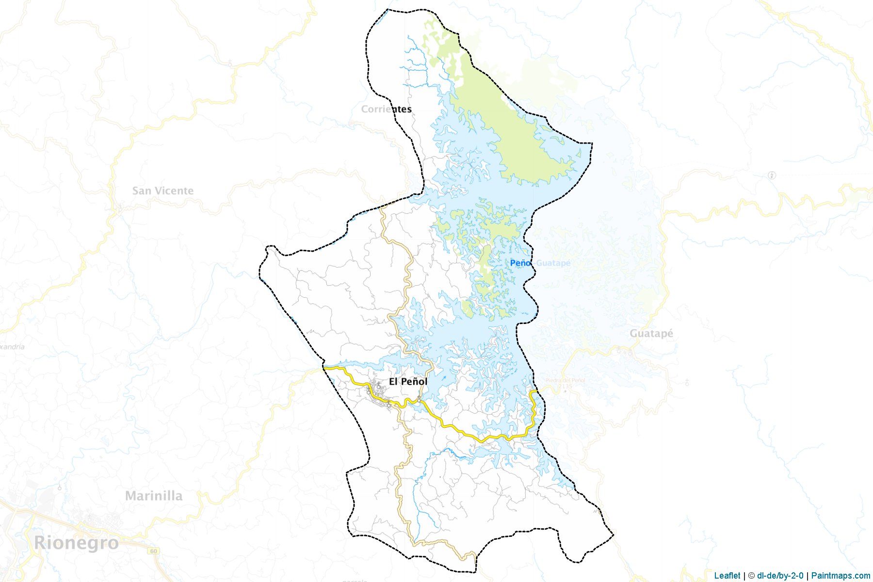 Peñol (Antioquia) Map Cropping Samples-1