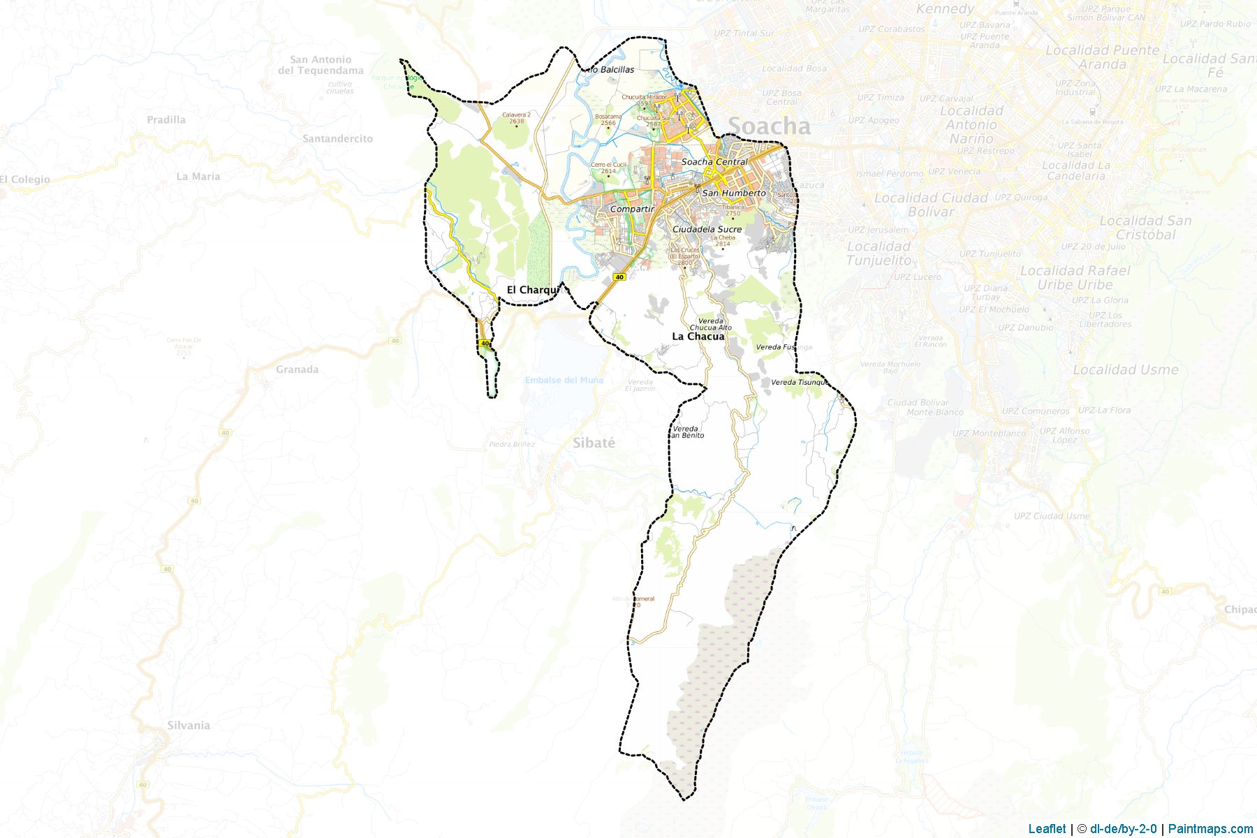 Soacha (Cundinamarca) Map Cropping Samples-1