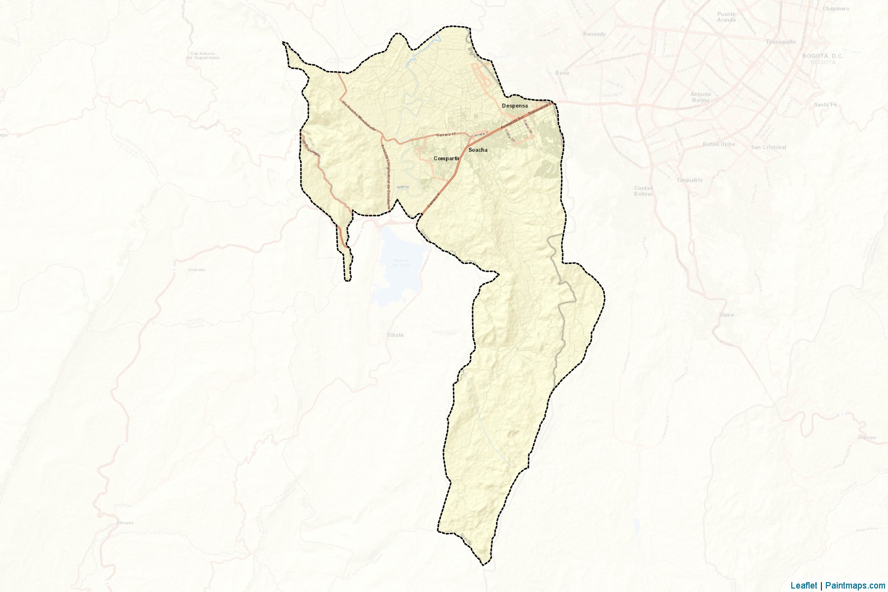 Soacha (Cundinamarca) Map Cropping Samples-2