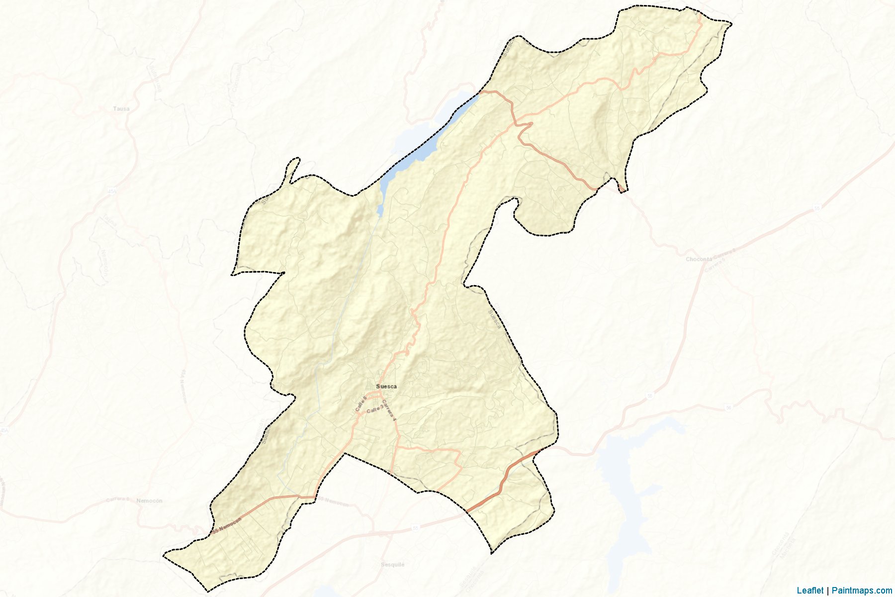 Suesca (Cundinamarca) Haritası Örnekleri-2