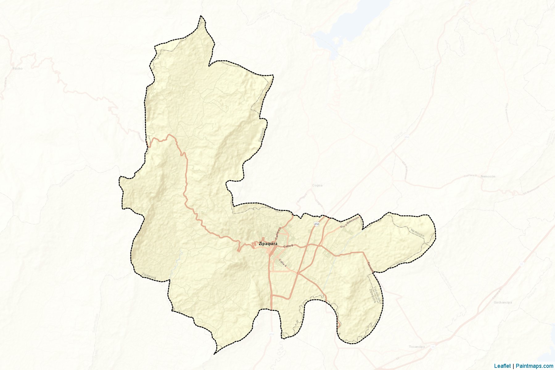 Zipaquirá (Cundinamarca) Map Cropping Samples-2