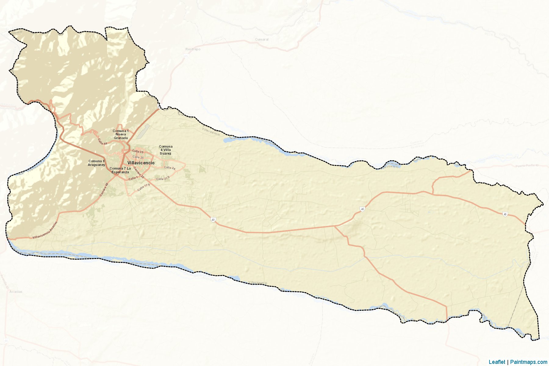 Villavicencio (Meta) Map Cropping Samples-2