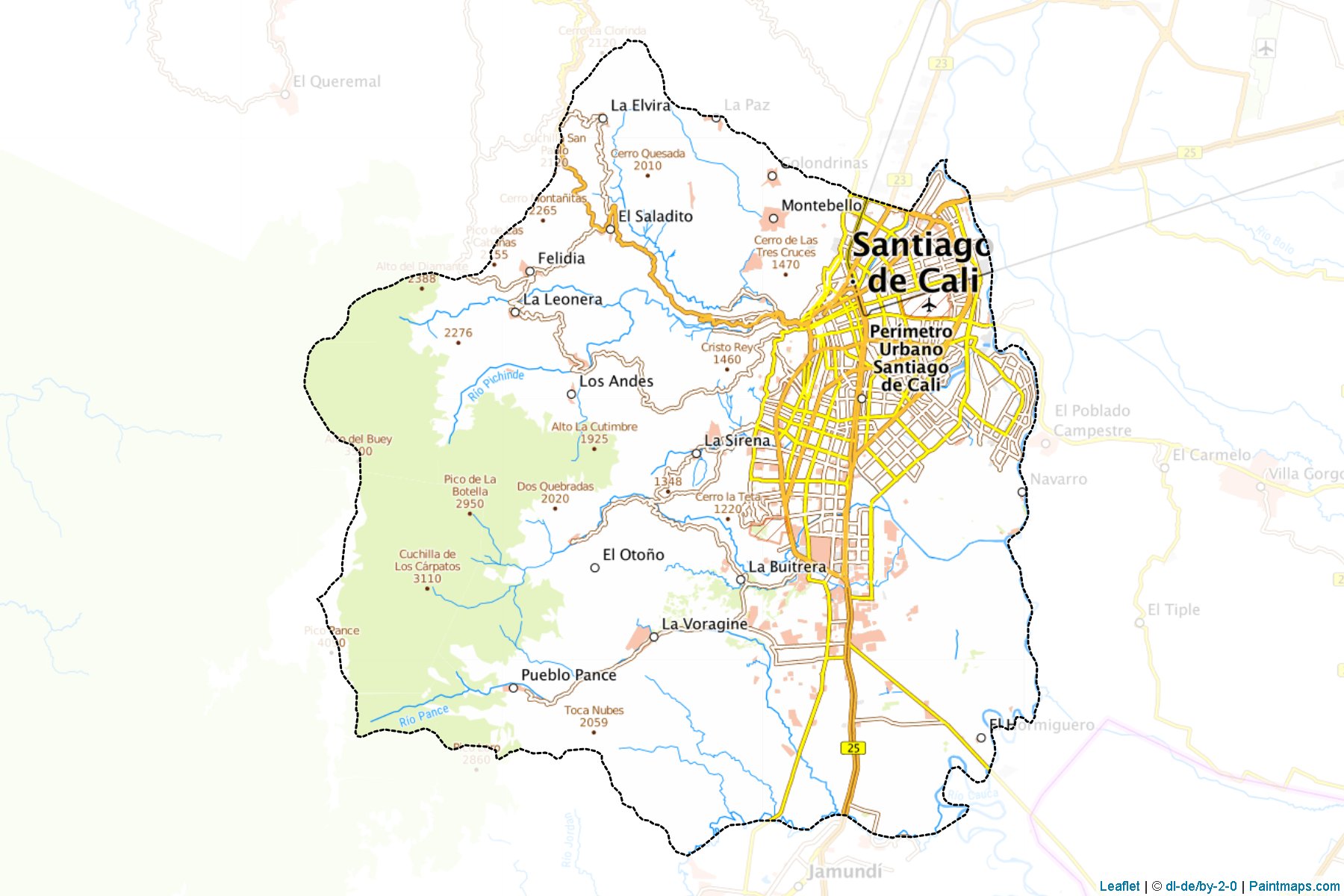 Muestras de recorte de mapas Cali (Valle del Cauca)-1