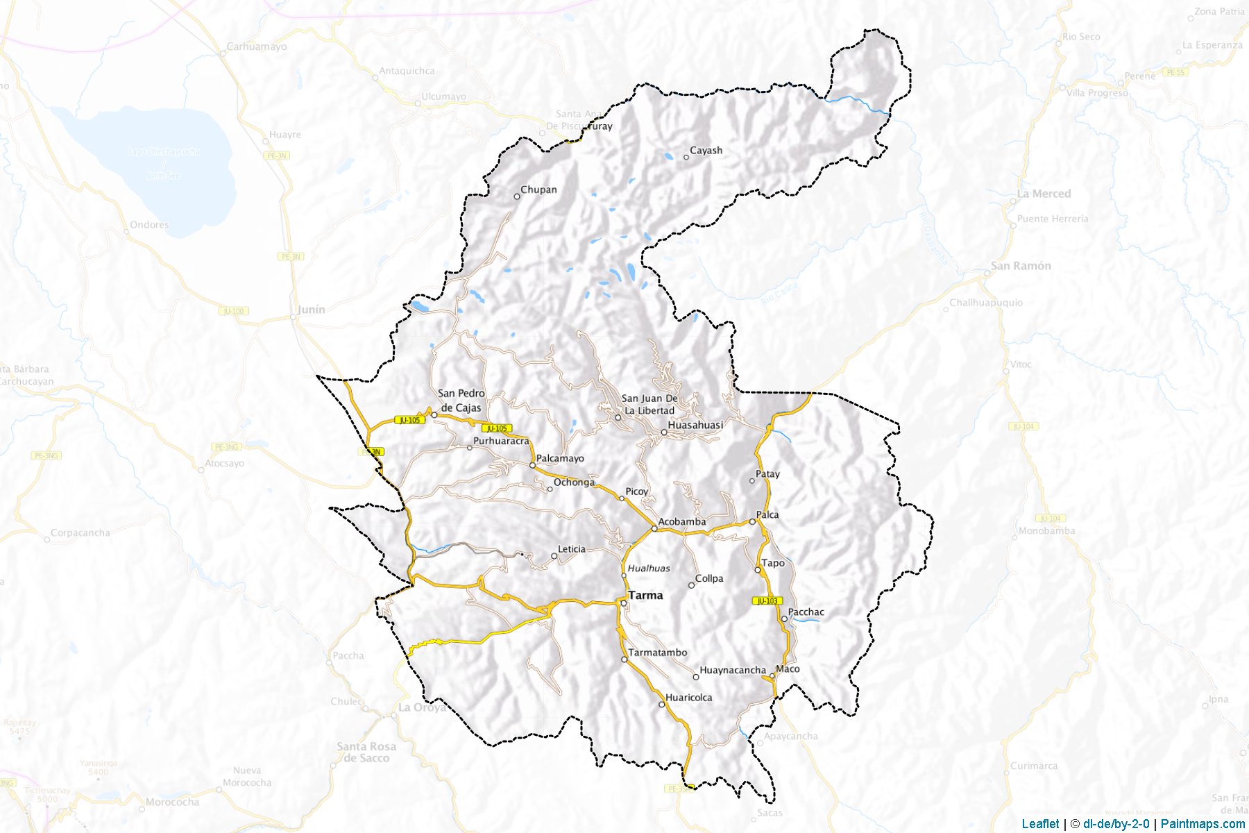 Tarma (Junin Region) Haritası Örnekleri-1