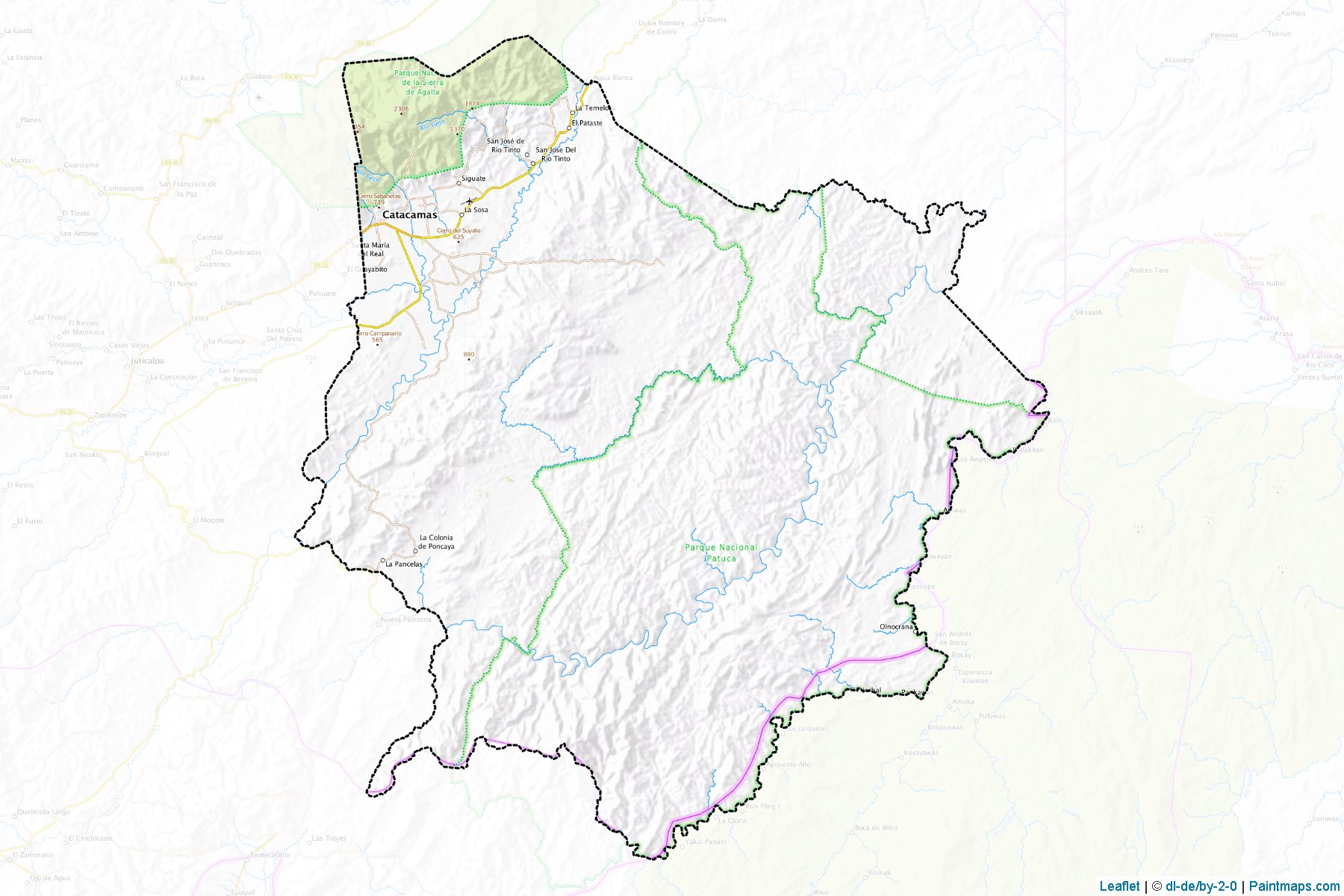 Muestras de recorte de mapas Catacamas (Olancho)-1