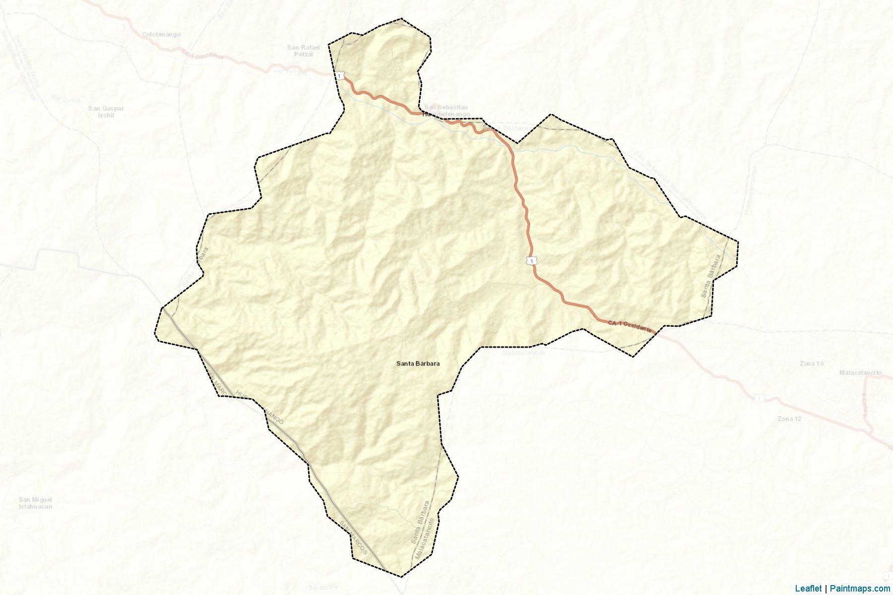 Muestras de recorte de mapas Santa Barbara (Huehuetenango)-2