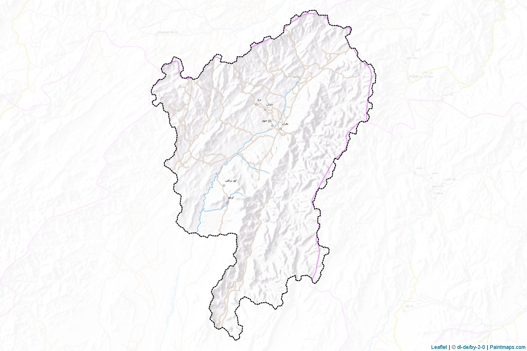 Muestras de recorte de mapas Baghran (Helmand)-1