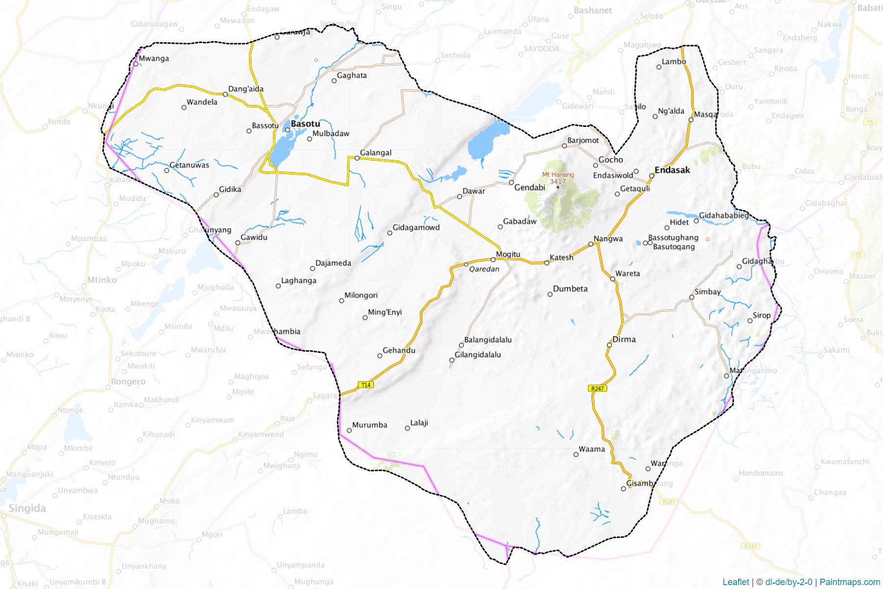 Hanang (Manyara) Map Cropping Samples-1