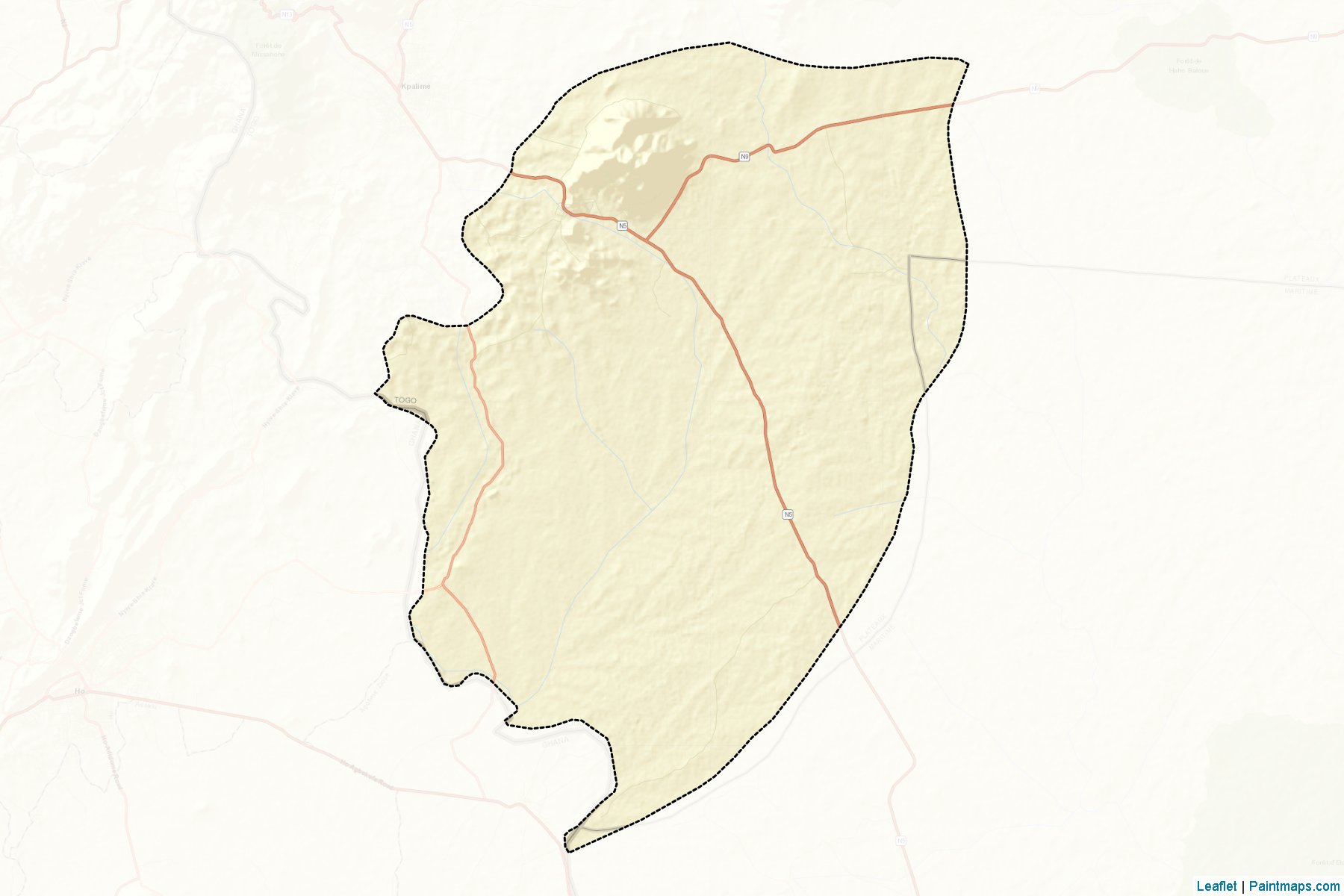 Muestras de recorte de mapas Agou (Plateaux)-2