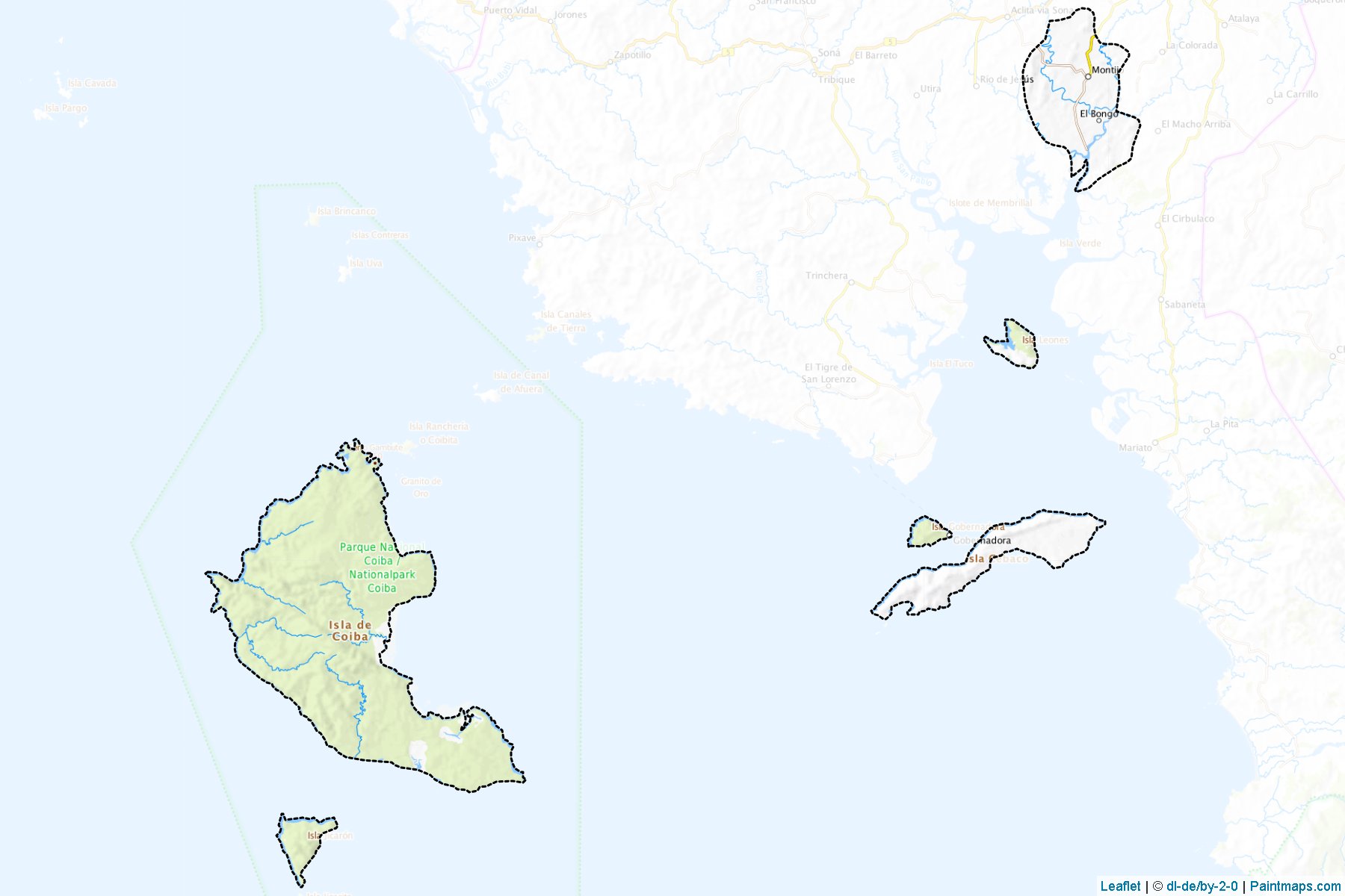 Muestras de recorte de mapas Montijo (Veraguas)-1