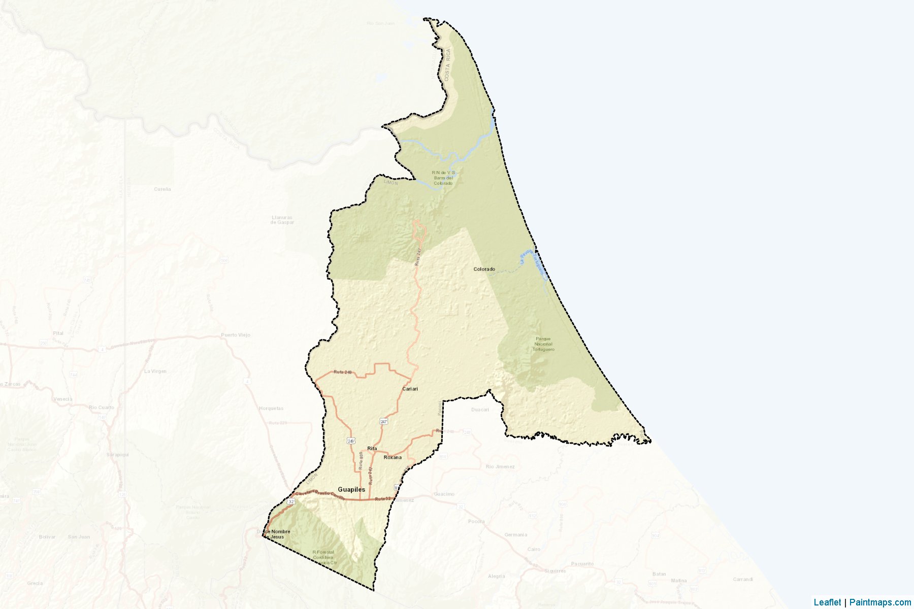 Muestras de recorte de mapas Pococi (Limón)-2