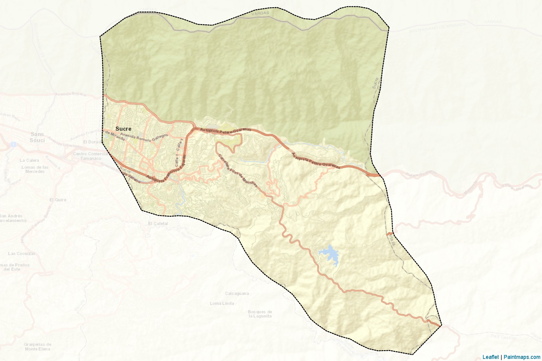 Muestras de recorte de mapas Sucre (Miranda)-2