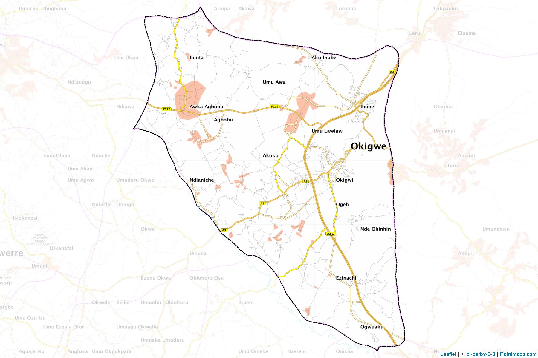 Muestras de recorte de mapas Okigwe (Imo)-1