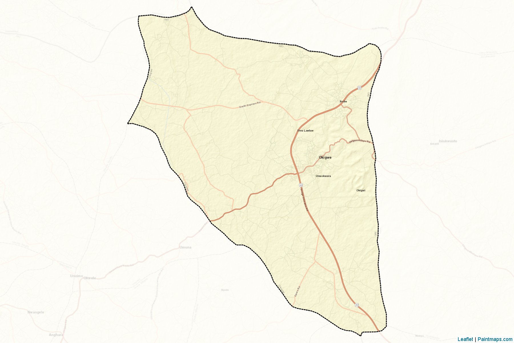 Muestras de recorte de mapas Okigwe (Imo)-2