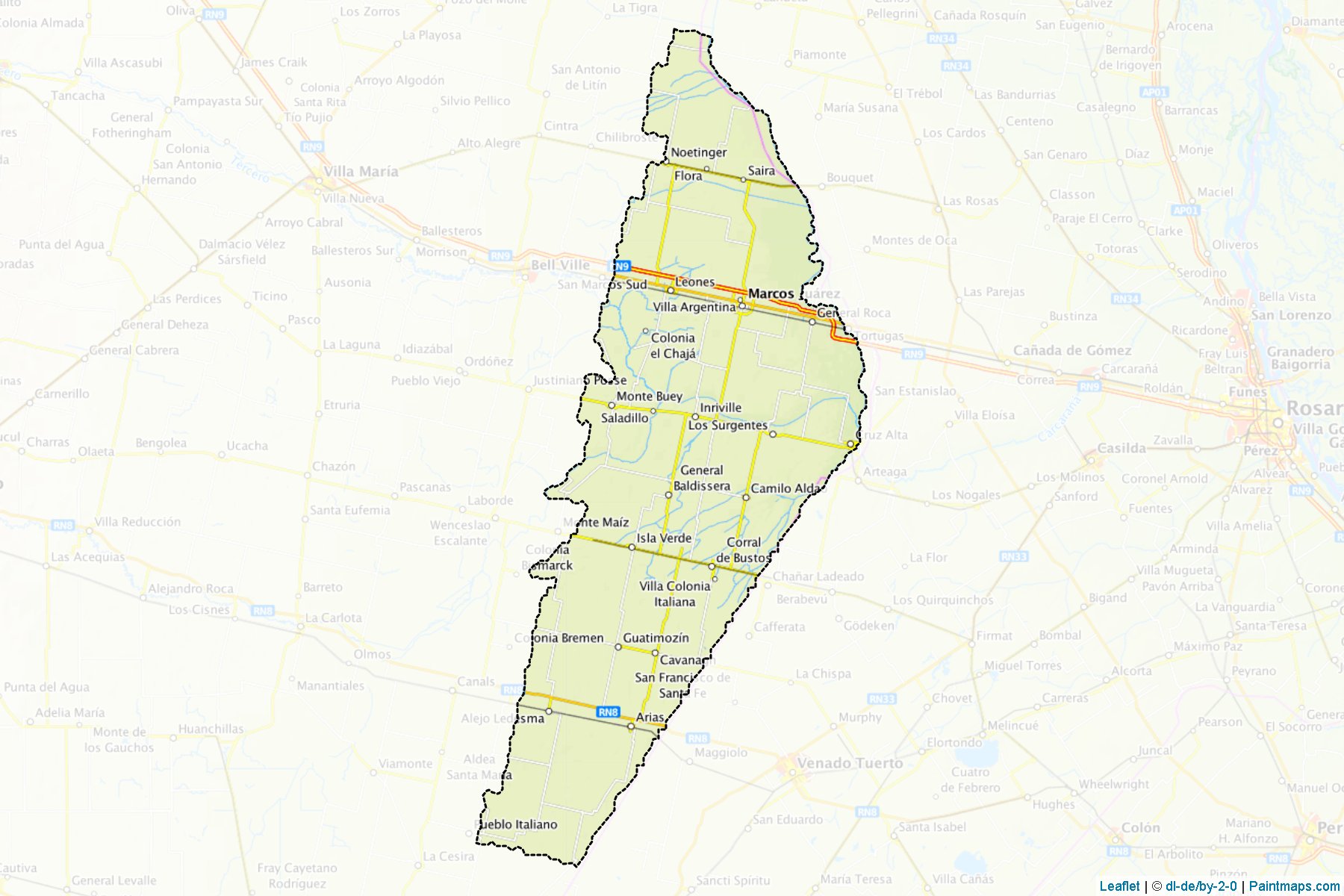 Muestras de recorte de mapas Marcos Juarez (Córdoba)-1