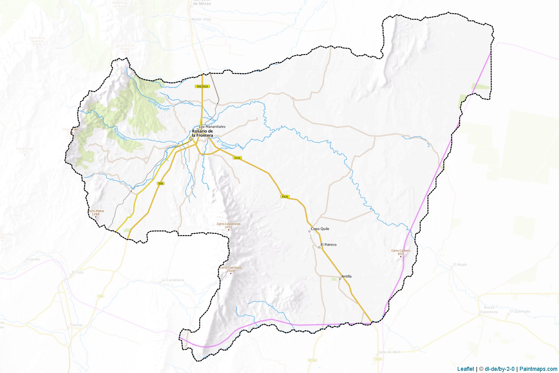 Rosario de la Frontera (Salta) Map Cropping Samples-1