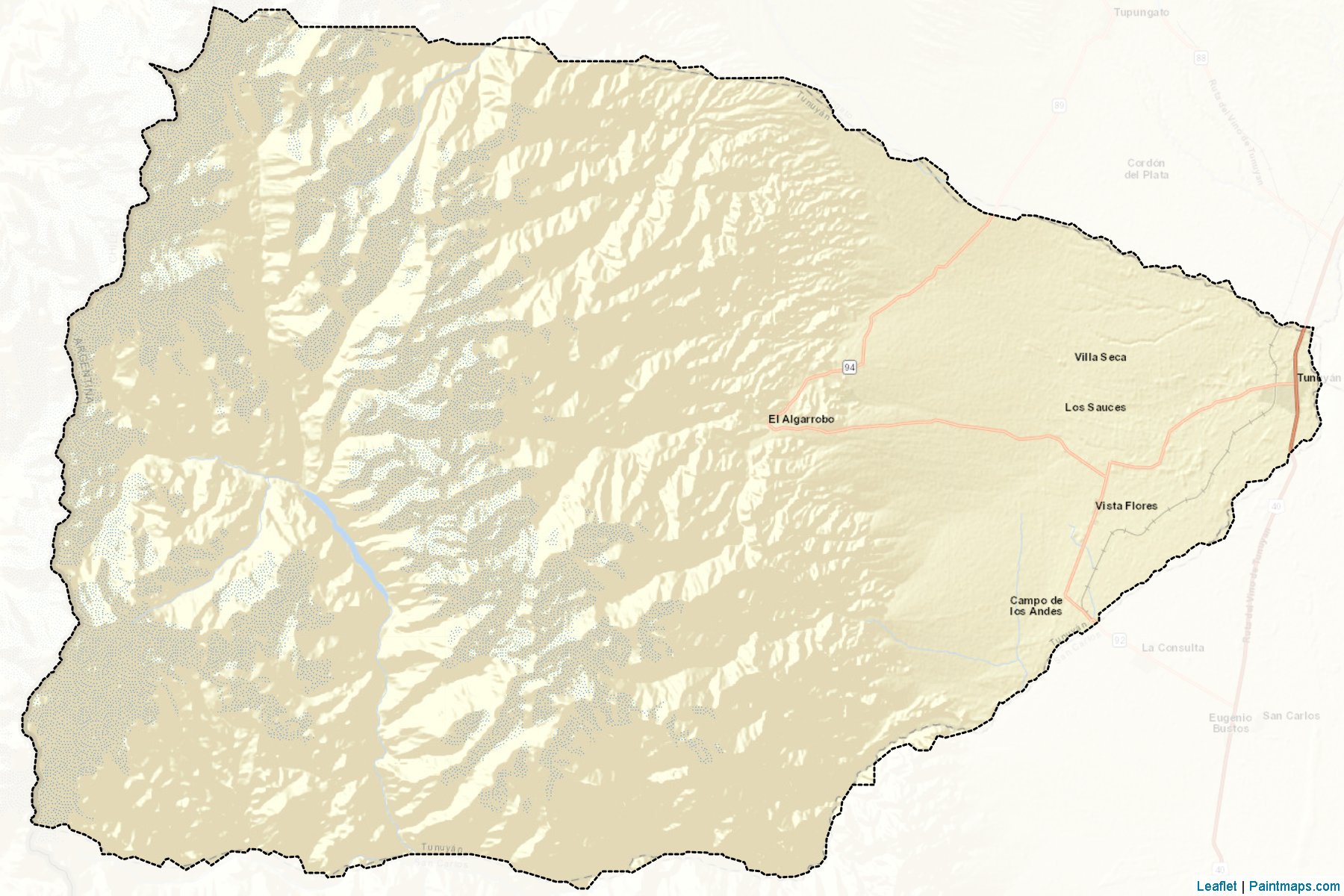 Tunuyán (Mendoza) Map Cropping Samples-2