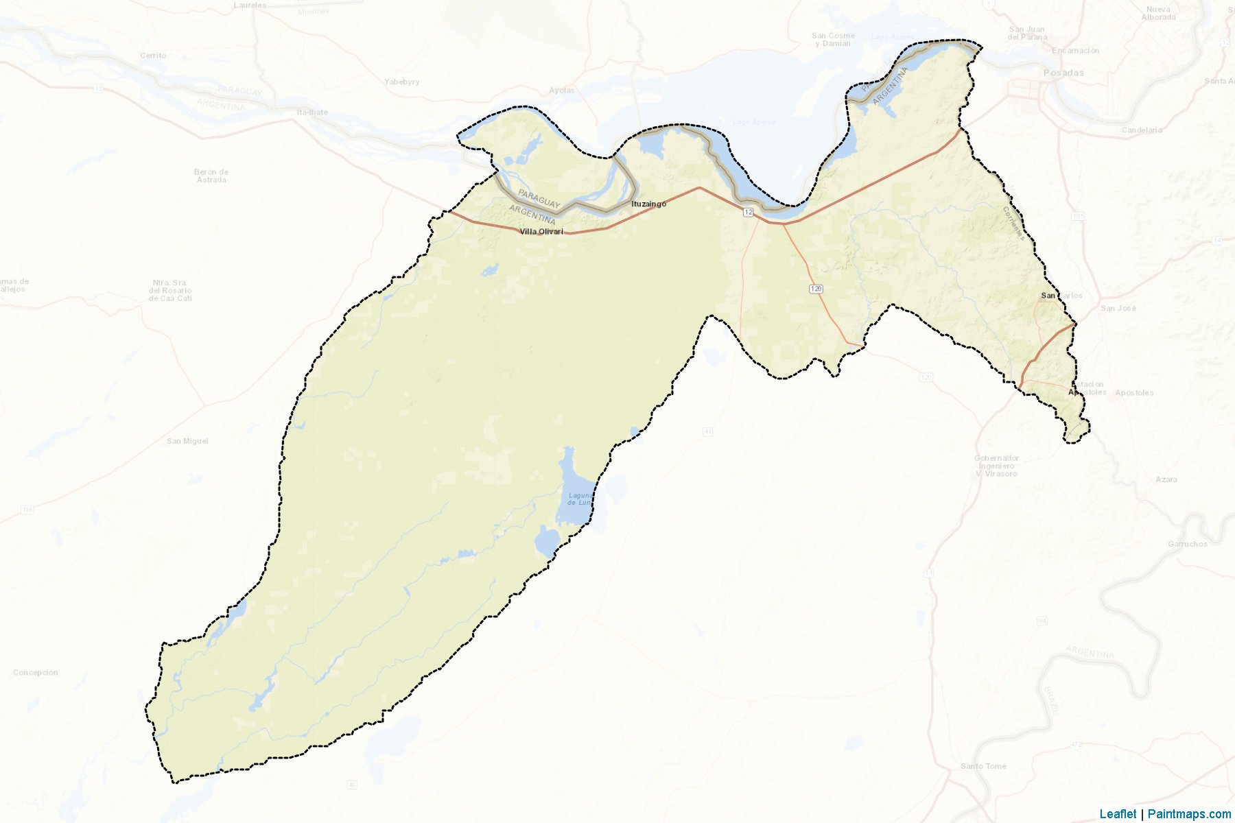 Muestras de recorte de mapas Ituzaingo (Corrientes)-2