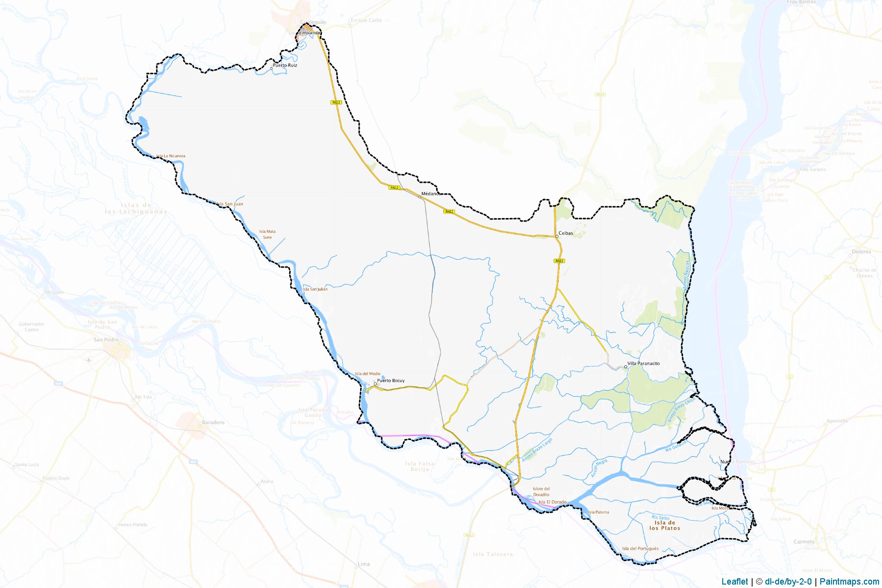 Islas del Ibicuy (Entre Rios) Map Cropping Samples-1