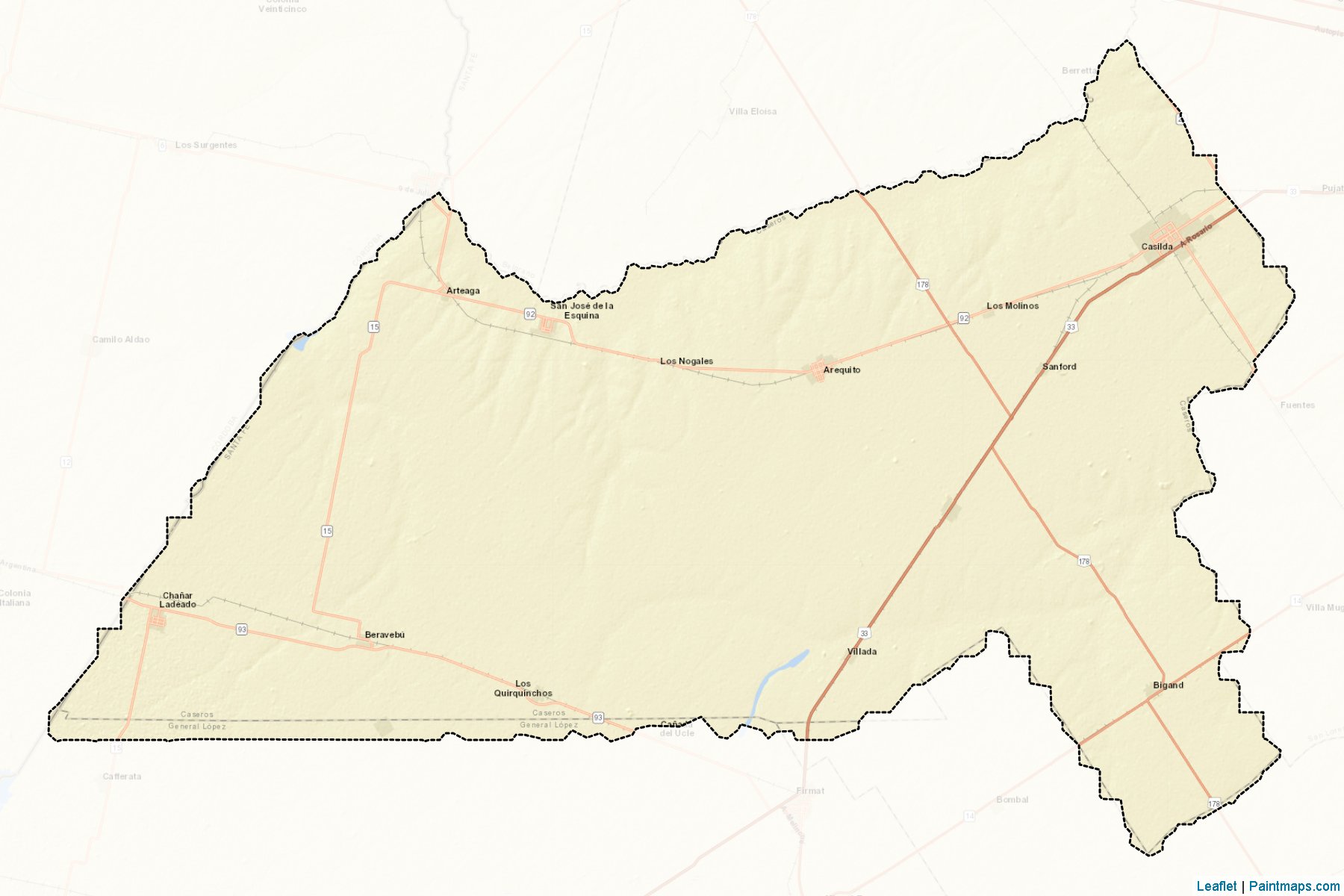 Caseros (Santa Fe Province) Map Cropping Samples-2