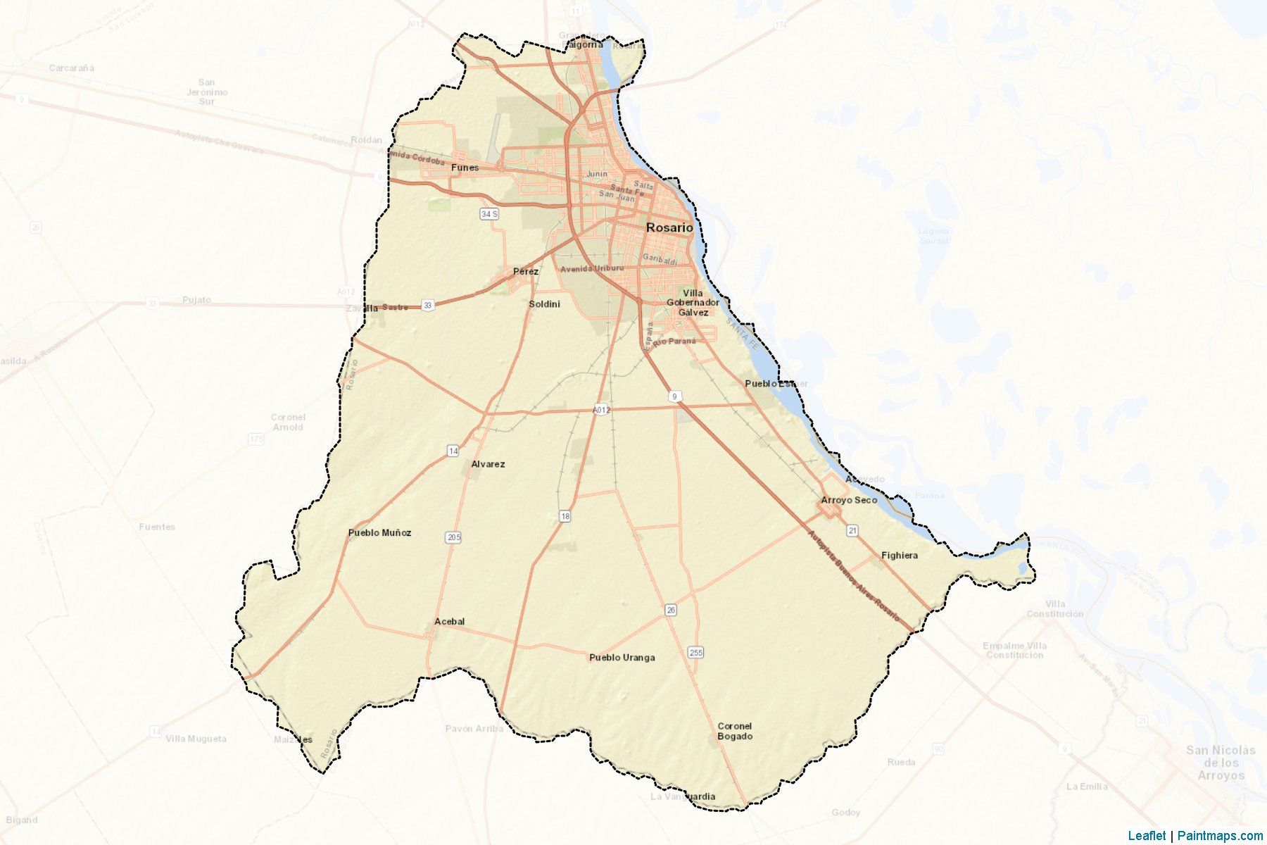 Muestras de recorte de mapas Rosario (Santa Fe)-2