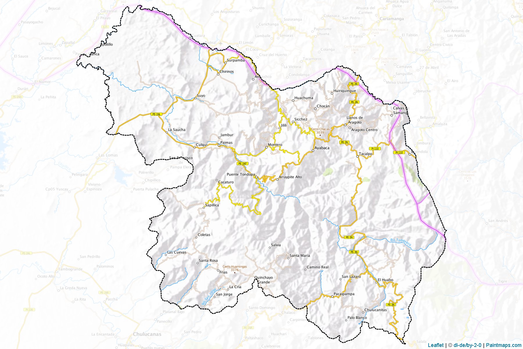 Muestras de recorte de mapas Ayabaca (Piura)-1