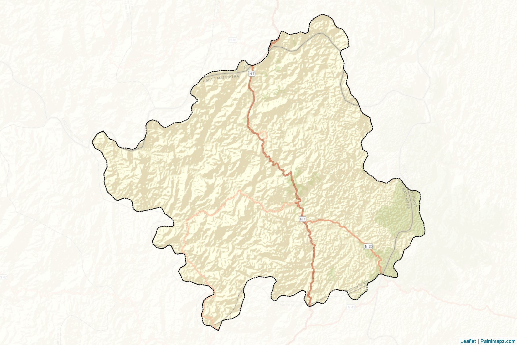 Ambohimahasoa (Fianarantsoa) Map Cropping Samples-2