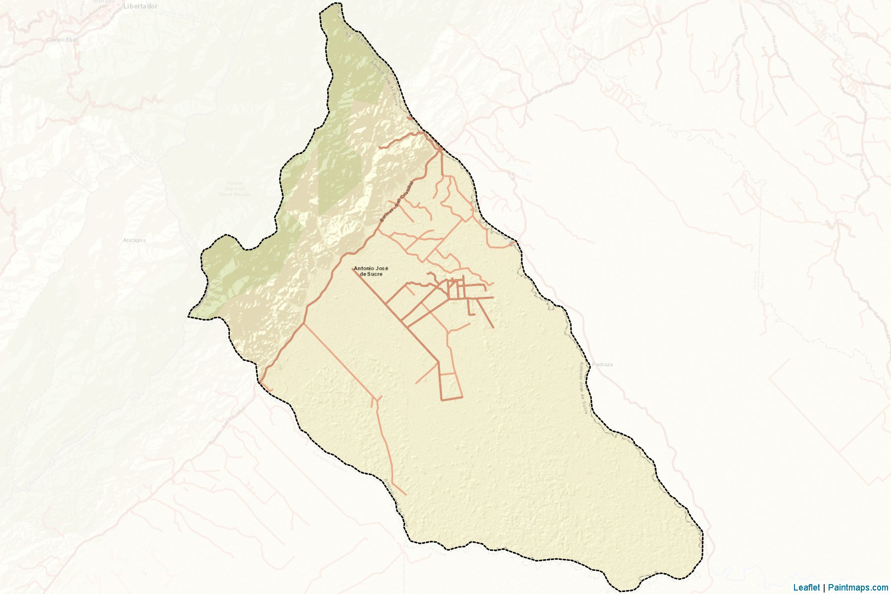 Muestras de recorte de mapas Antonio Jose De Sucre (Barinas)-2